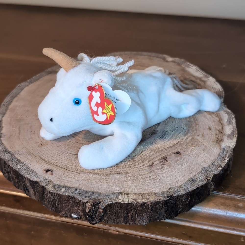 TY MYSTIC Beanie Baby Mystic the Unicorn Brown Horn Collectibles BD 5-21-94